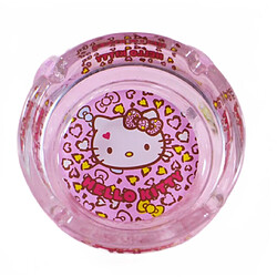 Cendrier de dessin animé verre