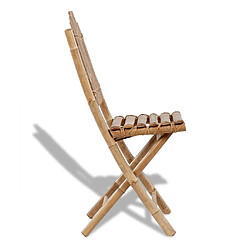 Acheter vidaXL Chaises pliables de jardin 2 pcs Bambou