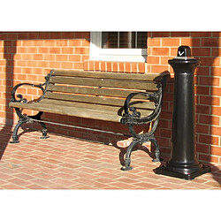 Rubbermaid Cendrier sur pied Tuscan - Noir pas cher