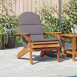 vidaXL Chaise de jardin Adirondack avec coussins