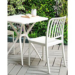BELIANI Chaise de jardin SERSALE Blanc