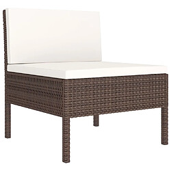 Avis vidaXL Chaises de jardin lot de 3 avec coussins