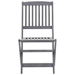 Avis vidaXL Chaises pliables en acacia solide