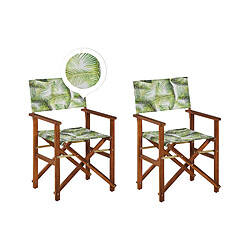 Beliani Chaise de Jardin CINE Bois Vert