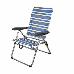 Color Baby Chaise de Plage Blanc Blue marine