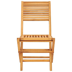 Acheter vidaXL Chaises de jardin pliantes - Lot de 2 - Teck massif