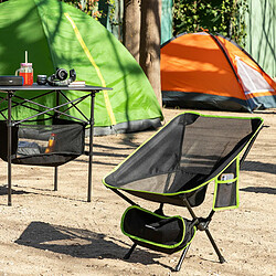 Innovagoods Chaise de camping pliante - Noir