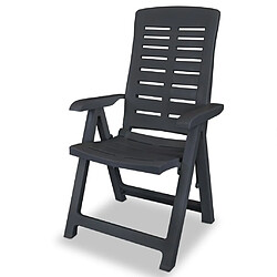 Avis VidaXL Chaises inclinables de jardin - Plastique