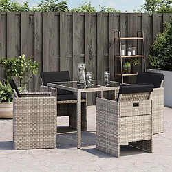 Avis vidaXL Chaises de jardin pliables 4 pièces gris clair