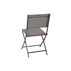 Acheter Toilinux Lot de 4 Chaises de jardin pliables Modula - Taupe et gris