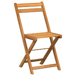 Avis vidaXL Chaises de bistrot pliantes lot de 8 - Bois d'acacia solide
