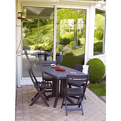 Avis Grosfillex Chaise de jardin pliante Miami - Anthracite