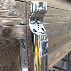 Cendrier Inox Mural Grande Capacité pas cher