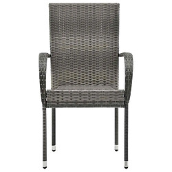 Acheter vidaXL Chaises empilables Gris