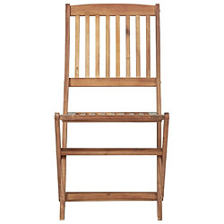 Avis vidaXL Chaises pliables d'extérieur - Bois d'acacia solide