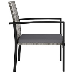 Avis vidaXL Chaises à manger de jardin lot de 4 - Résine tressée