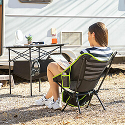 Avis Innovagoods Chaise de camping pliante - Noir