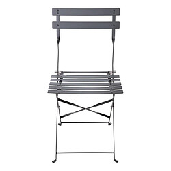 Avis Bolero Lot de 2 chaises de jardin pliables - Noir