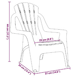 vidaXL Chaises de jardin pour enfants lot de 2 - Orange pas cher