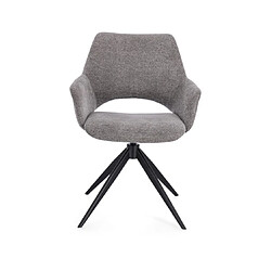 Bizzotto Chaise VIVIAN pivotante - Gris