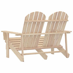 Acheter vidaXL Chaise de jardin Adirondack 2 places
