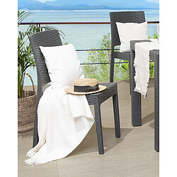 BELIANI Chaise de jardin FOSSANO - Gris graphite