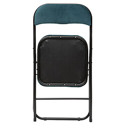 Toilinux Five Simply Smart Chaise Pliante Velours - Bleu