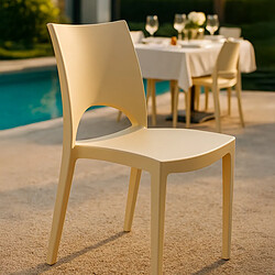 Avis Chaises Paris Grand Soleil - Beige - Lot de 24