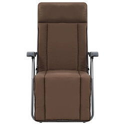 Avis vidaXL Chaises de jardin pliables - Lot de 2, Marron