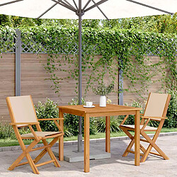 Avis vidaXL Chaises de jardin Bois acacia massif - Lot de 2