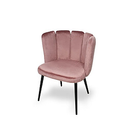 Acheter MEUBLER DESIGN Belair - Chaise de salle à manger rose