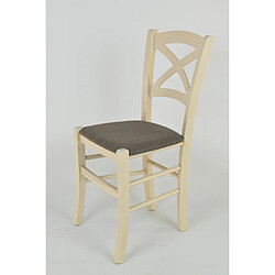 T M C S Tommychairs Chaises Cross bois tissu chevreuil