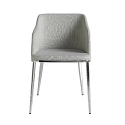 Angel Cerda Chaise en tissu gris