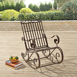 Acheter En.Casa en_casa Fauteuil à bascule de jardin Geraldton Bronze