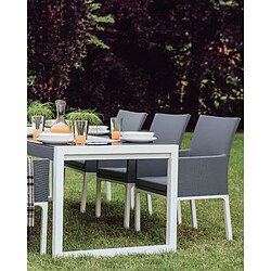 Beliani Chaise de jardin BACOLI - Gris foncé