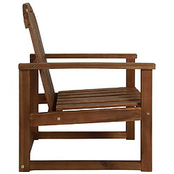 Avis vidaXL Chaises de jardin - Lot de 2 - Bois d'acacia solide