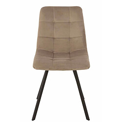 Mes Chaise repas en tissu beige MONTY