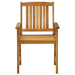Acheter vidaXL Lot de 6 chaises de jardin bois d'acacia massif