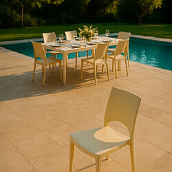 Acheter Chaises Paris Grand Soleil - Beige - Lot de 24