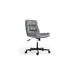 Acheter ICONIK INTERIOR Chaise de Bureau Rembourrée - Pivotante - Hera Gris clair