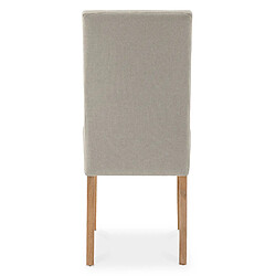 Avis NC Gaya - Lot de 6 Chaises - Beige Tissu
