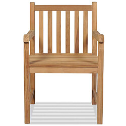 Avis vidaXL Chaises d'extérieur lot de 2 - Bois de teck solide