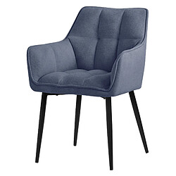 ML-Design Chaise Bleue Tissu