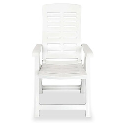 Acheter vidaXL Chaises inclinables de jardin lot de 4 - Plastique