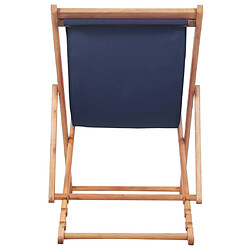 Acheter vidaXL Chaise pliable de plage bleu
