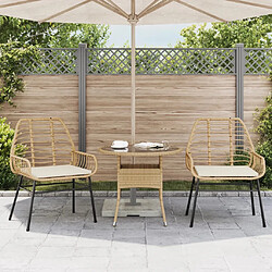 Avis vidaXL Chaises de jardin lot de 2 - Marron rotin