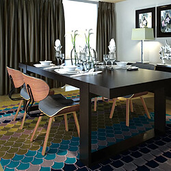 VidaXL Chaise à manger - Similicuir et bois courbé (4 pièces)