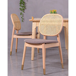 Nest Dream Chaise en bois de hêtre - Coussin Coton