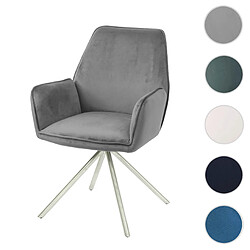 Mendler Chaise HWC-G67 - Gris Foncé