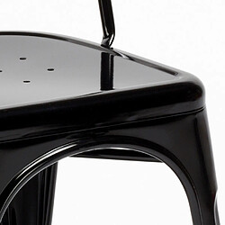 Ahd Amazing Home Design AHD Chaise Steel One - Noir pas cher